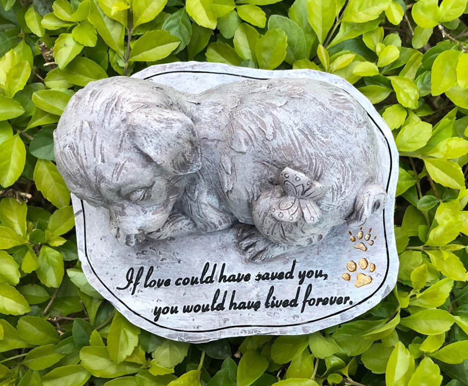 Personalized Pet Memorial Resin Stone Engraved Pet Stone Etsy