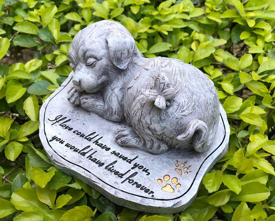 Dogdiy Memorial Resin Garden Stone in a Set Dog Memory Garden Etsy