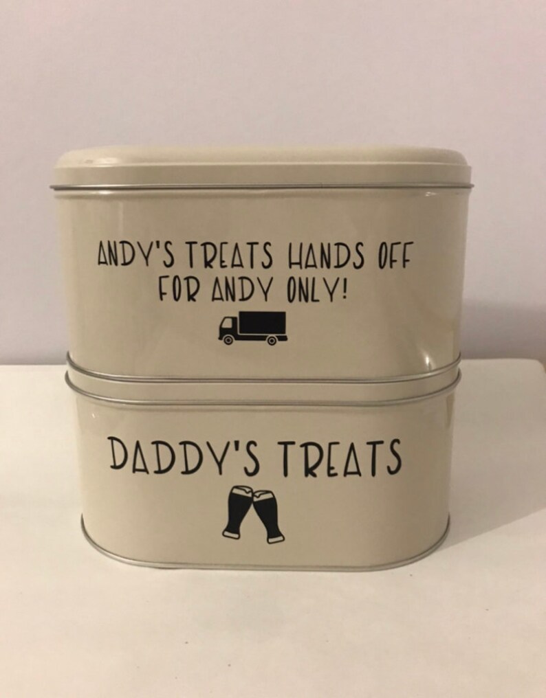 Personalised Storage Treat Tin Gift for Dad Daddy Grandad Etsy
