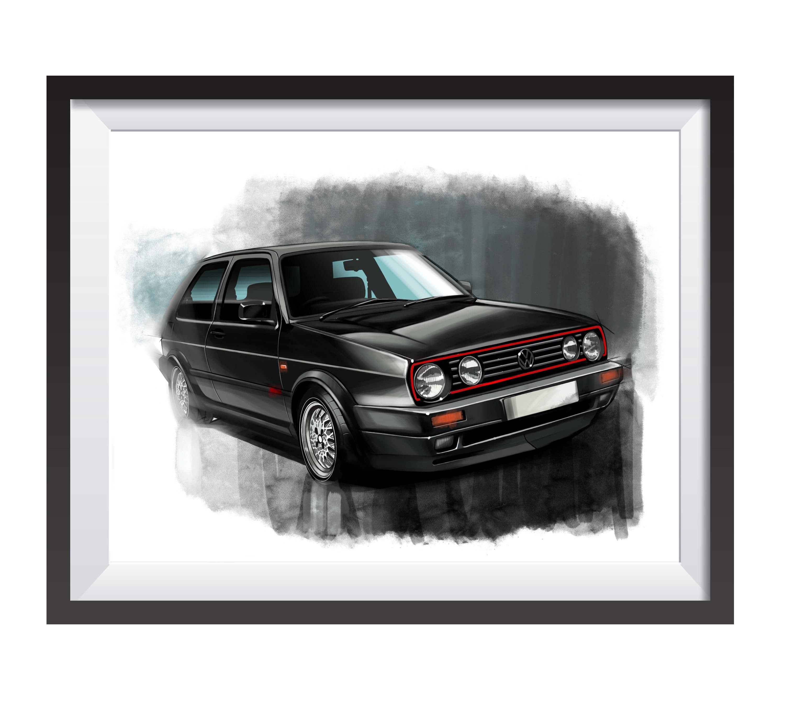 Vw golf poster - Etsy 日本