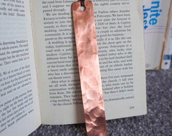 Marcapáginas de cobre martillado a mano: ¡reciclado y único!