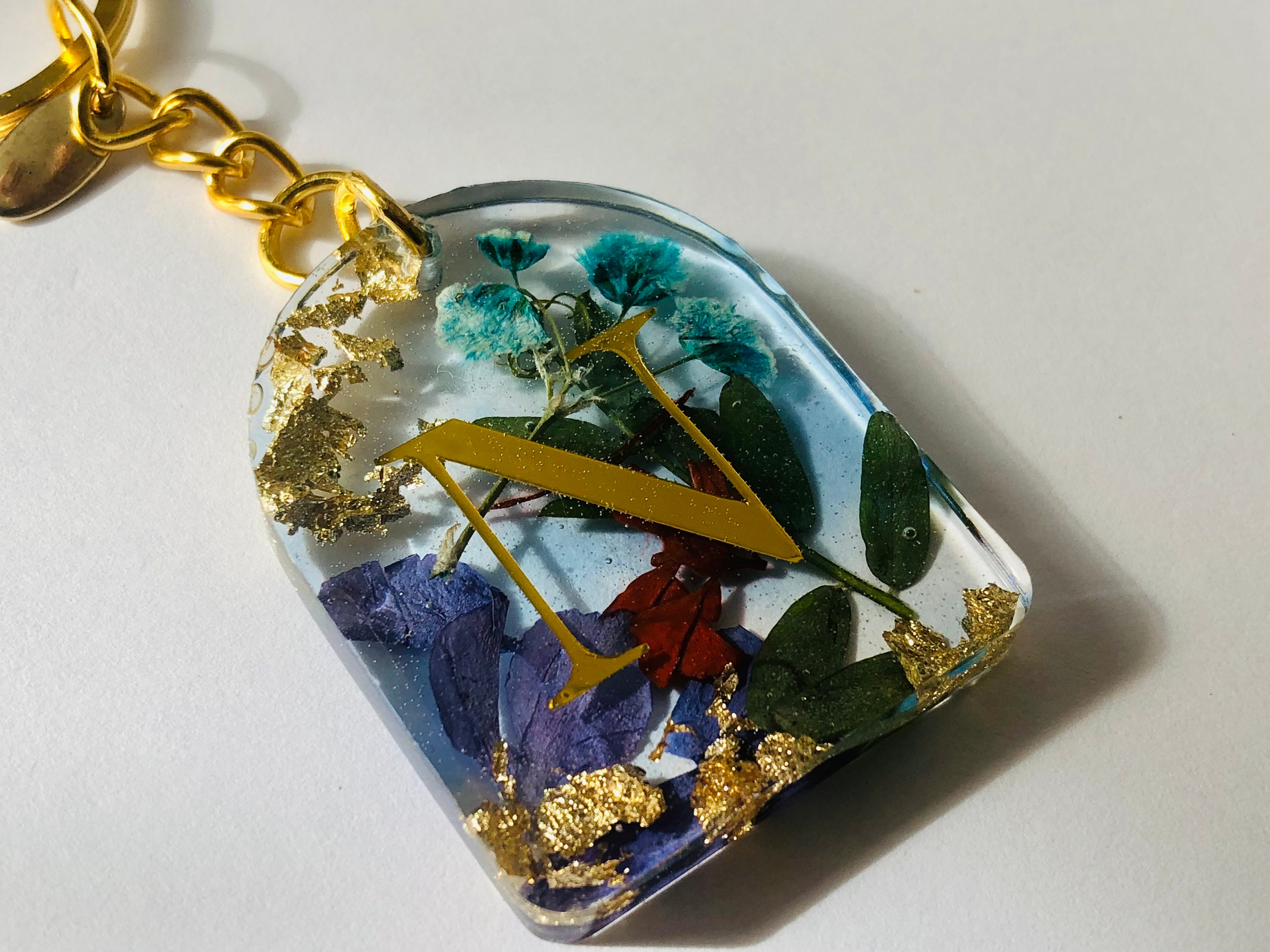 Letter N Keychain - Etsy