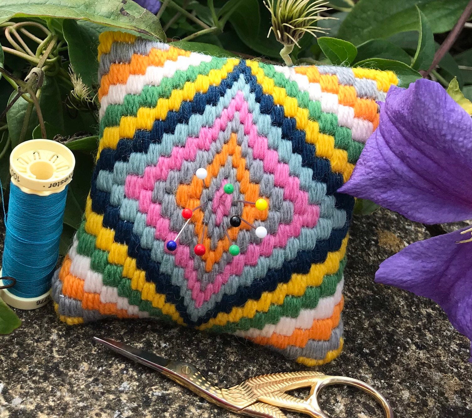 Bargello Kit Beginner Bargello Needlepoint Kit Bargello Etsy