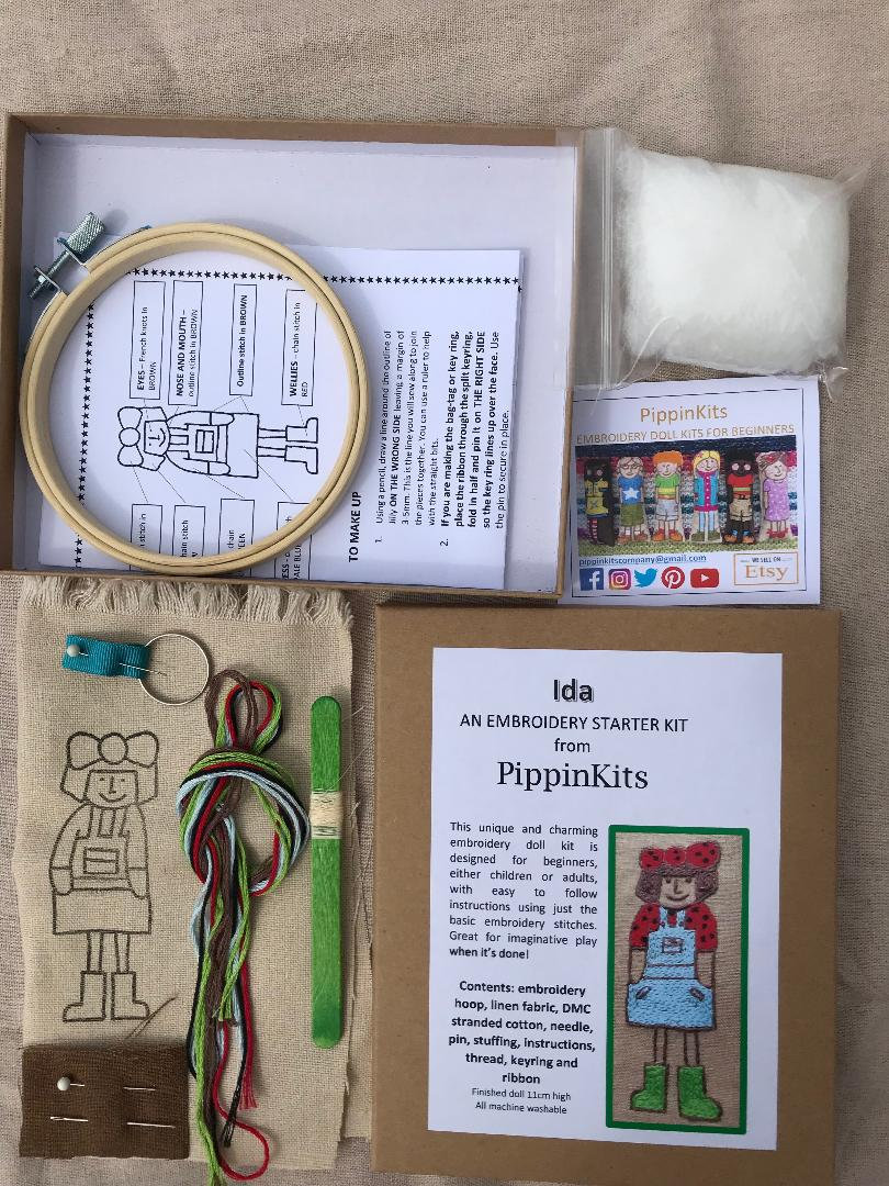 Embroidery Kit Beginner Hand Embroidery Kit Embroidery Etsy UK