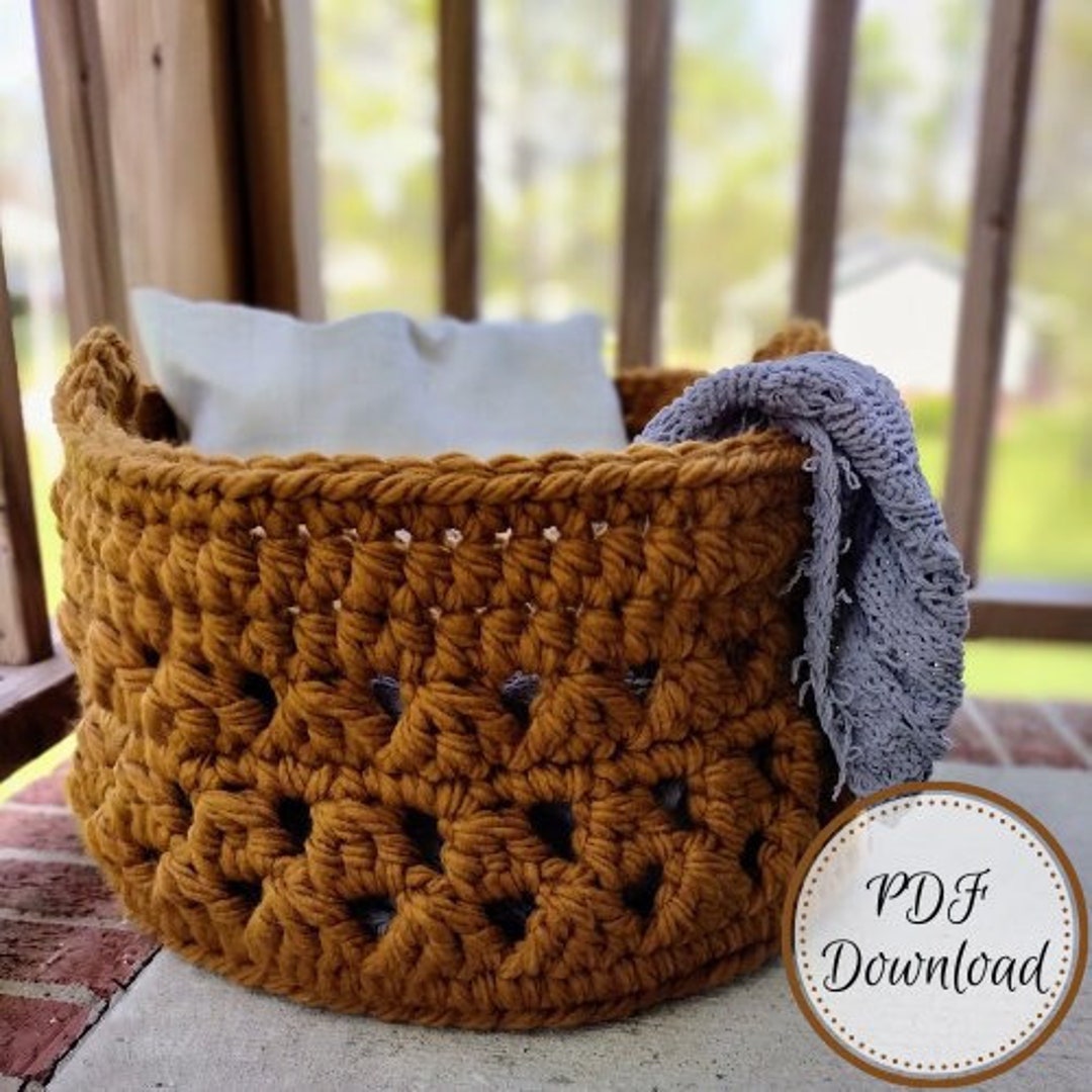 Jumbo Storage Basket Crochet Pattern Blanket Storage Basket Toy Storage