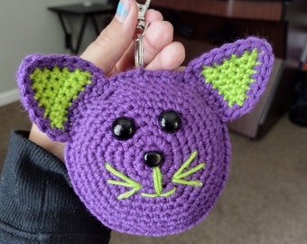 Modèle de crochet de porte-clés de chat