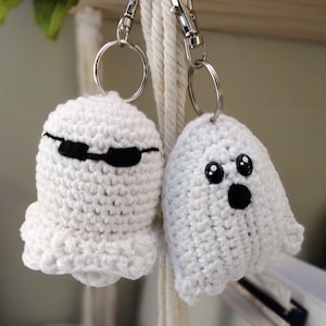 Ghost Duo Keychain/Bag Charm Crochet Pattern
