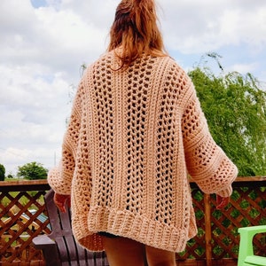 Fireside Oversized Cardigan Crochet Pattern image 3