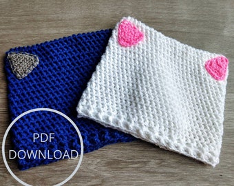 Cat Ears Beanie Crochet Pattern