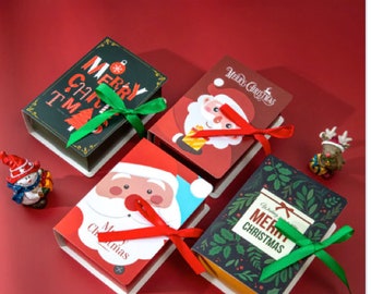 Boîtes de Joyeux Noël en forme de livre