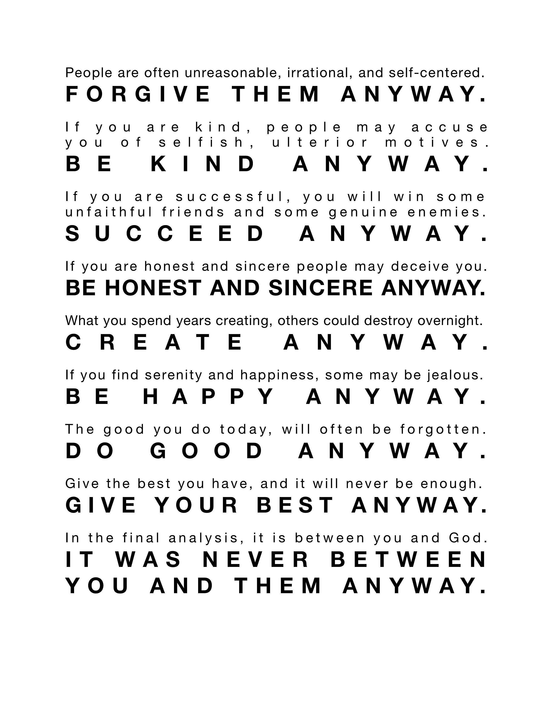 Mother Theresa Quote Inspirational | Etsy