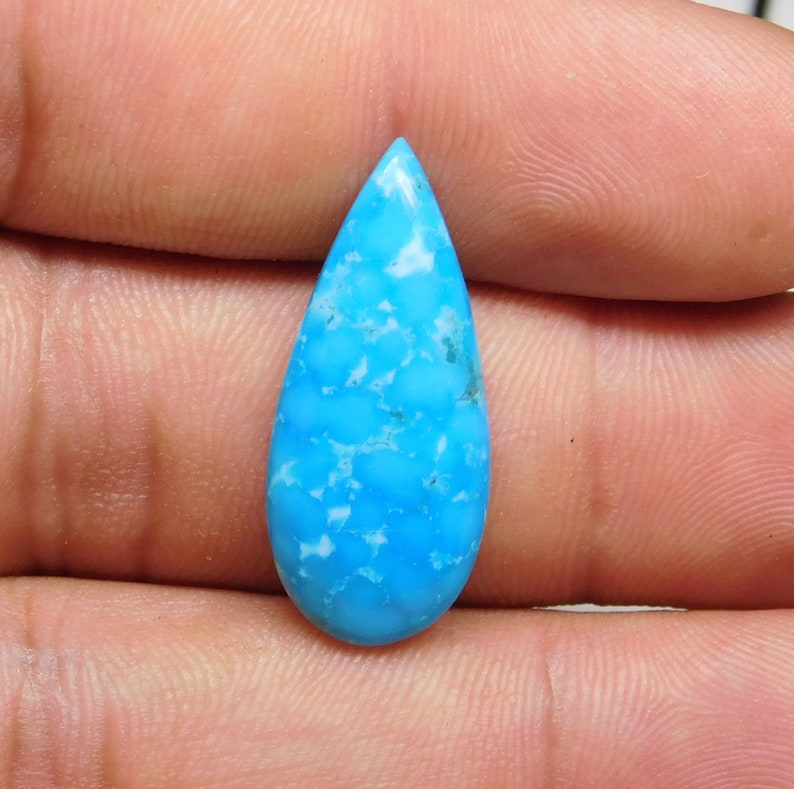 Turquoise Gemstone Turquoise Stone For Making Jewelry 10.20 Cts Turquoise Cabochon Pear Shape 13x29mm Gemstone Turquoise Cabs