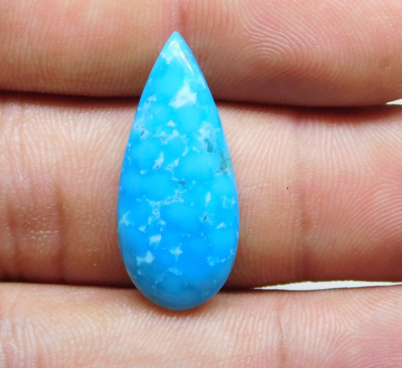 Turquoise Gemstone Turquoise Stone For Making Jewelry 10.20 Cts Turquoise Cabochon Pear Shape 13x29mm Gemstone Turquoise Cabs