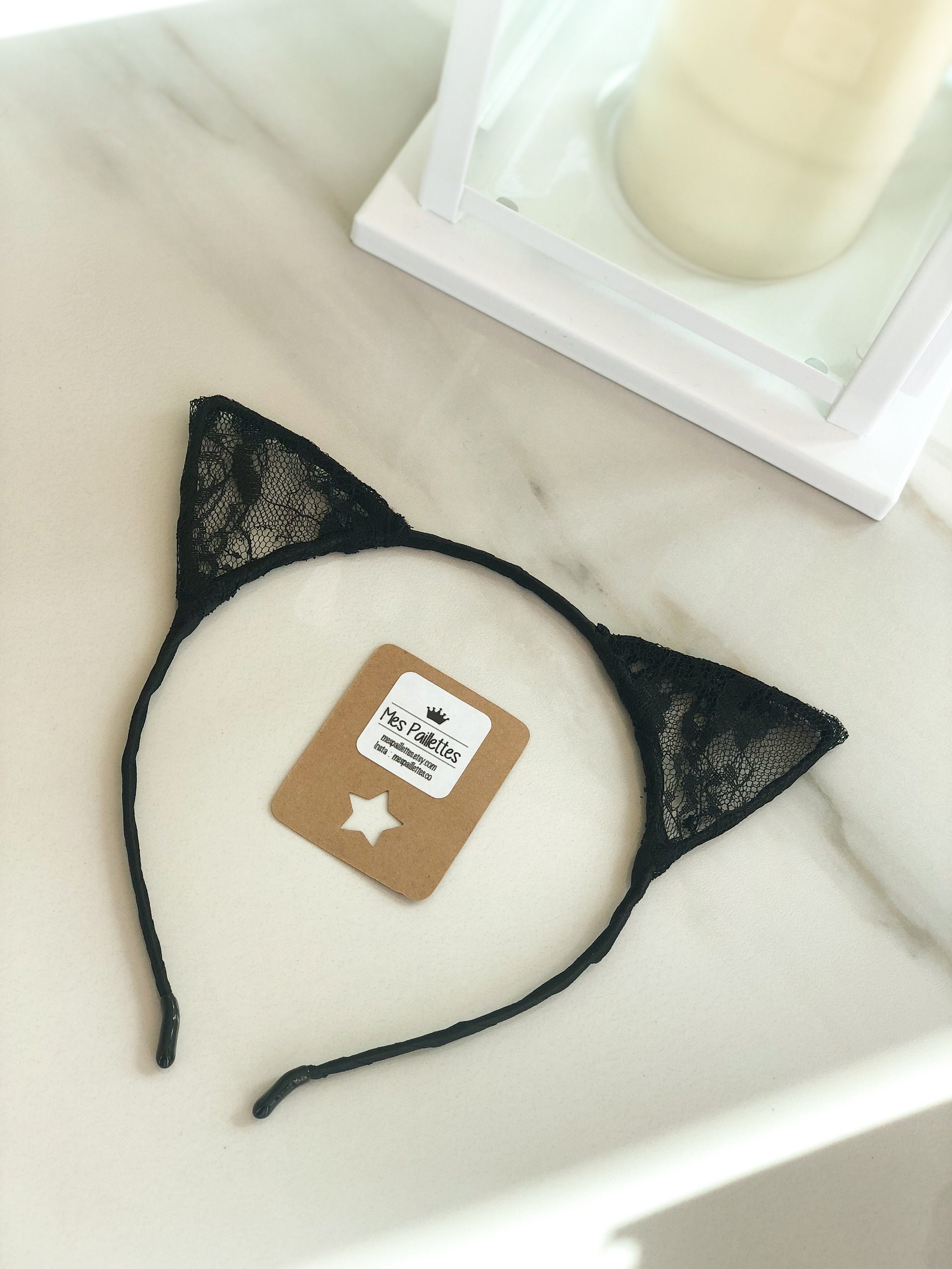 Diadema Con Orejas De Gato – Accesorio Suave Y Ligero Para Cosplay, Fiestas, Festivales De Música Y Maquillaje