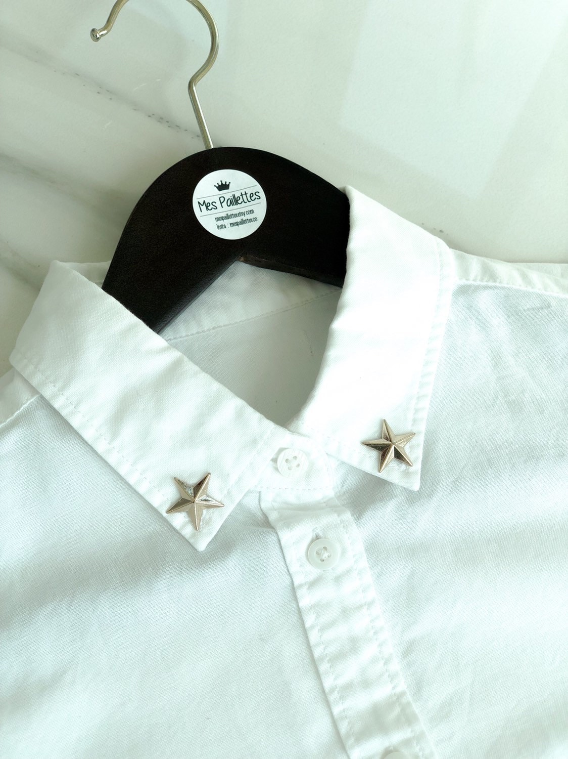 Collar Pins Collar Studs Collar Tips Star Collar Pin Suit Etsy