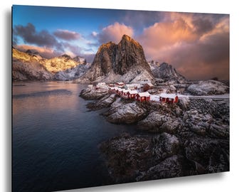 Hamnøy Norway Print | Lofoten Islands Sunrise, Arctic Landscape, Sunrise Photography