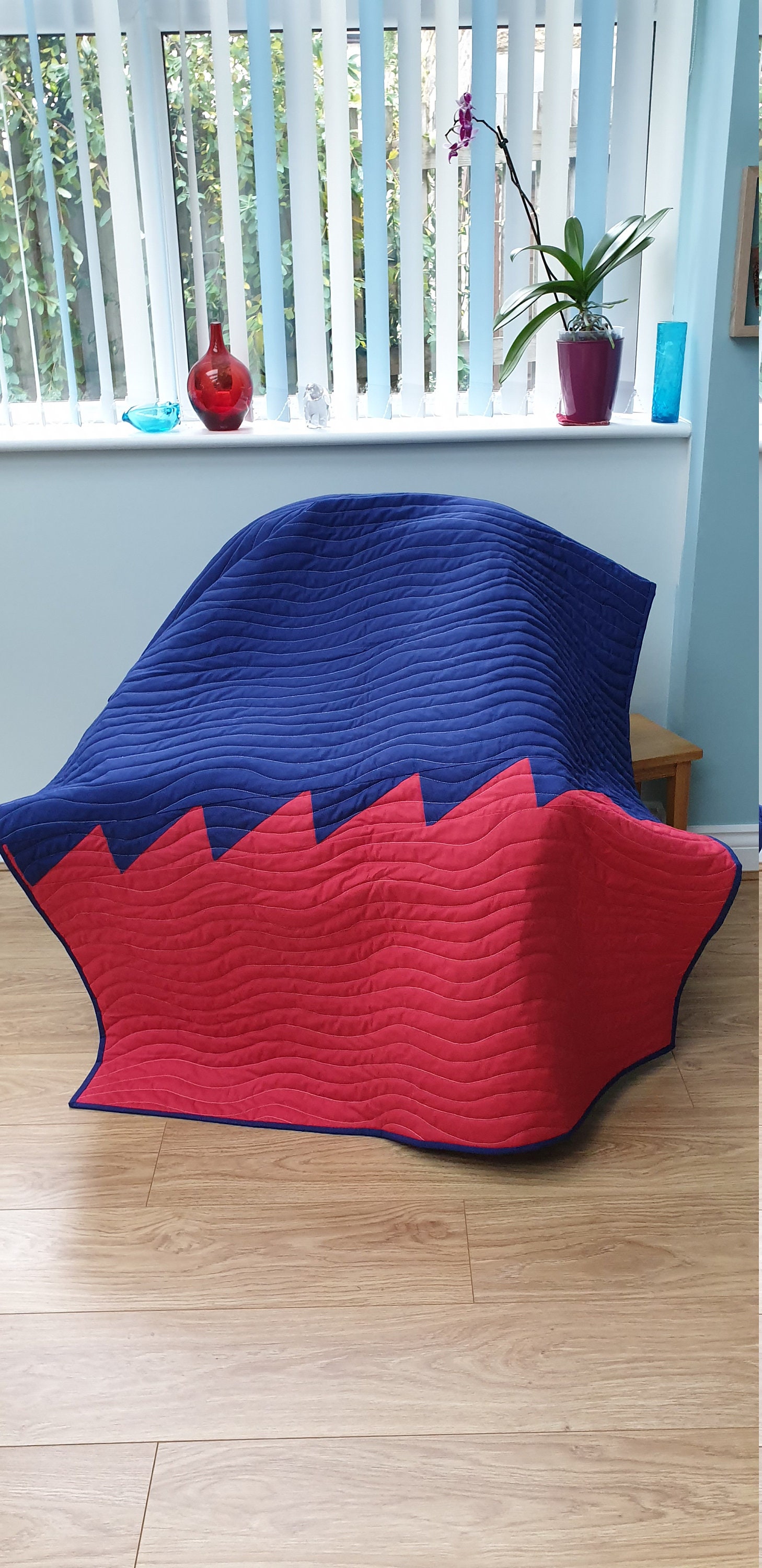 Patriotic Pyramid Quilt Pattern in 3 Sizes! A Modern Geometric Pattern ...