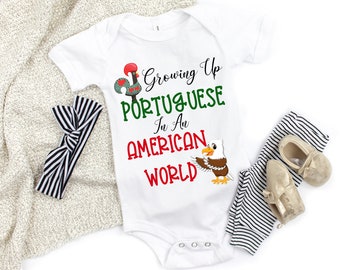 I LOVE MUMMY Mother Portuguese Themed Baby Grow Suit Mum Portugal