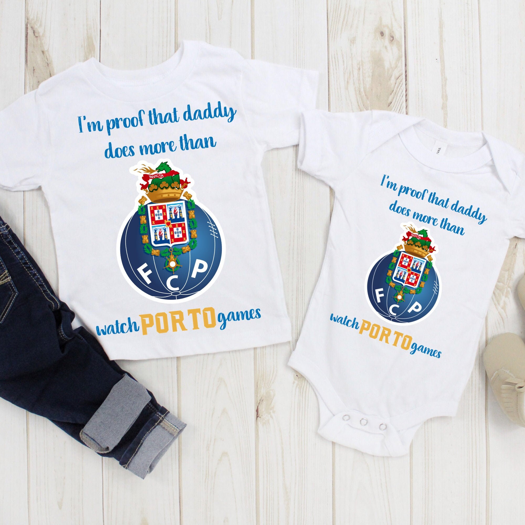 Fc Porto Baby Toddler Shirt Fc Porto Baby Bodysuits Porto Etsy