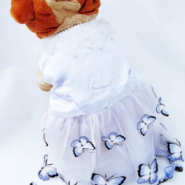 Pet Palace® "Bella Butterfly" Dog Dress for weddings and special occasions