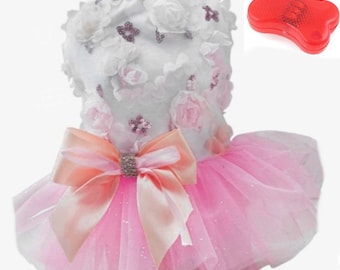 Pet Palace® "Pretty in Pink" Tutu Dog Dress for pretty pups