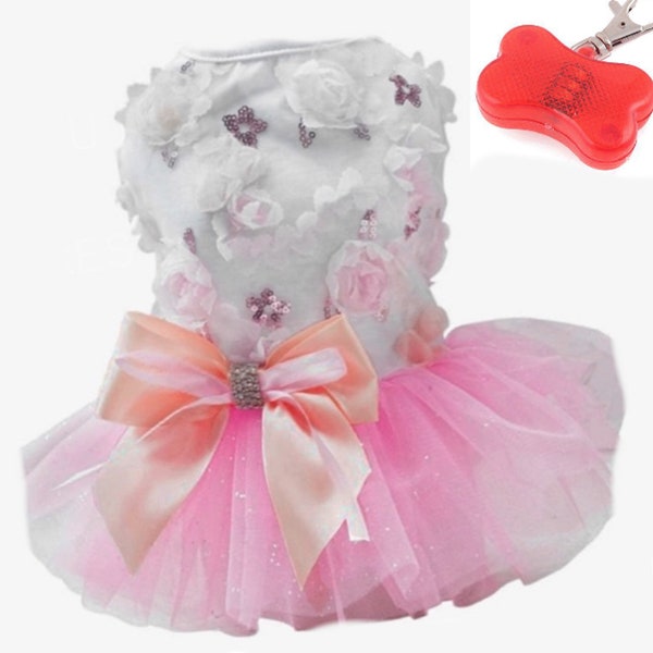 Pet Palace® "Pretty in Pink" Tutu Dog Dress for pretty pups