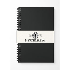 Blackout Journal - Black Paper Journal