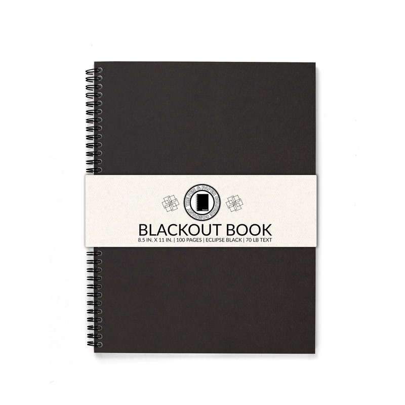 Blackout Notebooks - Etsy