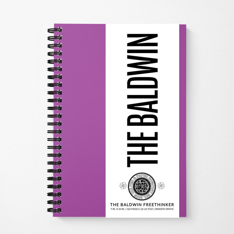 The Baldwin Freethinker Premium Paper FreeWriting Notebook Purple