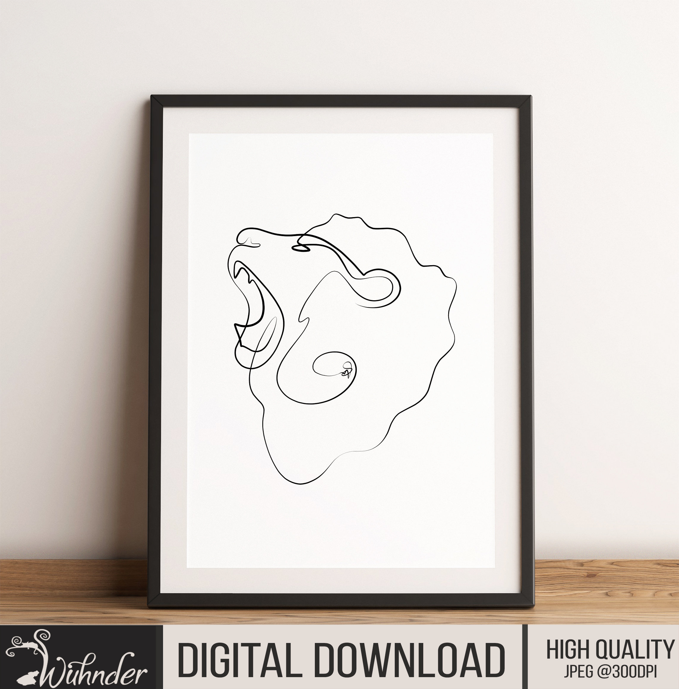 Löwe Roar Single Line Zeichnung, Löwen Linie Kunst, Kinderzimmer Druck, Löwe  Wand dekor, Löwe Wand Dekor, Safari Art, Sternzeichen Wand Dekor, Savannah  Löwe | Poster