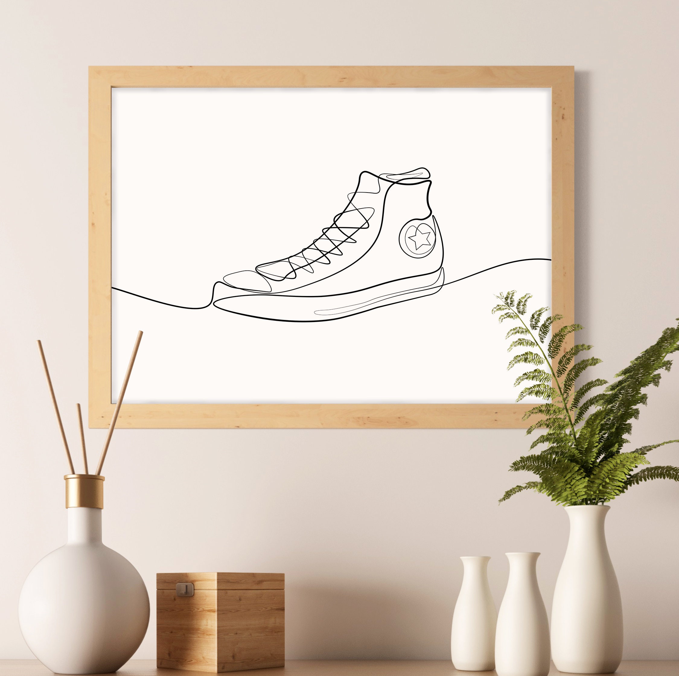 Converse wall art sales