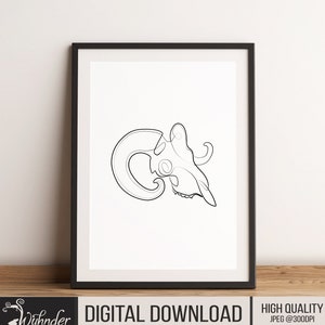 Abstract Skull Print,Pagan Decor, Occult Art, Dark Art Print, Occult Print, Occult Poster, Gothic Home Decor, Witchcraft, Wiccan Art, Skulls