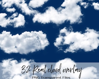 32 PNG Clouds Clipart, Realistic Clouds Images, PNG Photoshop Overlays, Realistic White Clouds, Weather Graphics, Cloudy Clipart