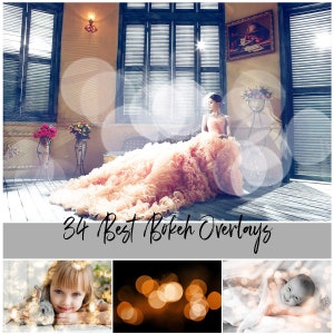34 Gold Bokeh Overlays, Photoshop-Overlay, Weihnachten Overlay, Fotografie Overlays, PNG-Dateien, digitaler Download