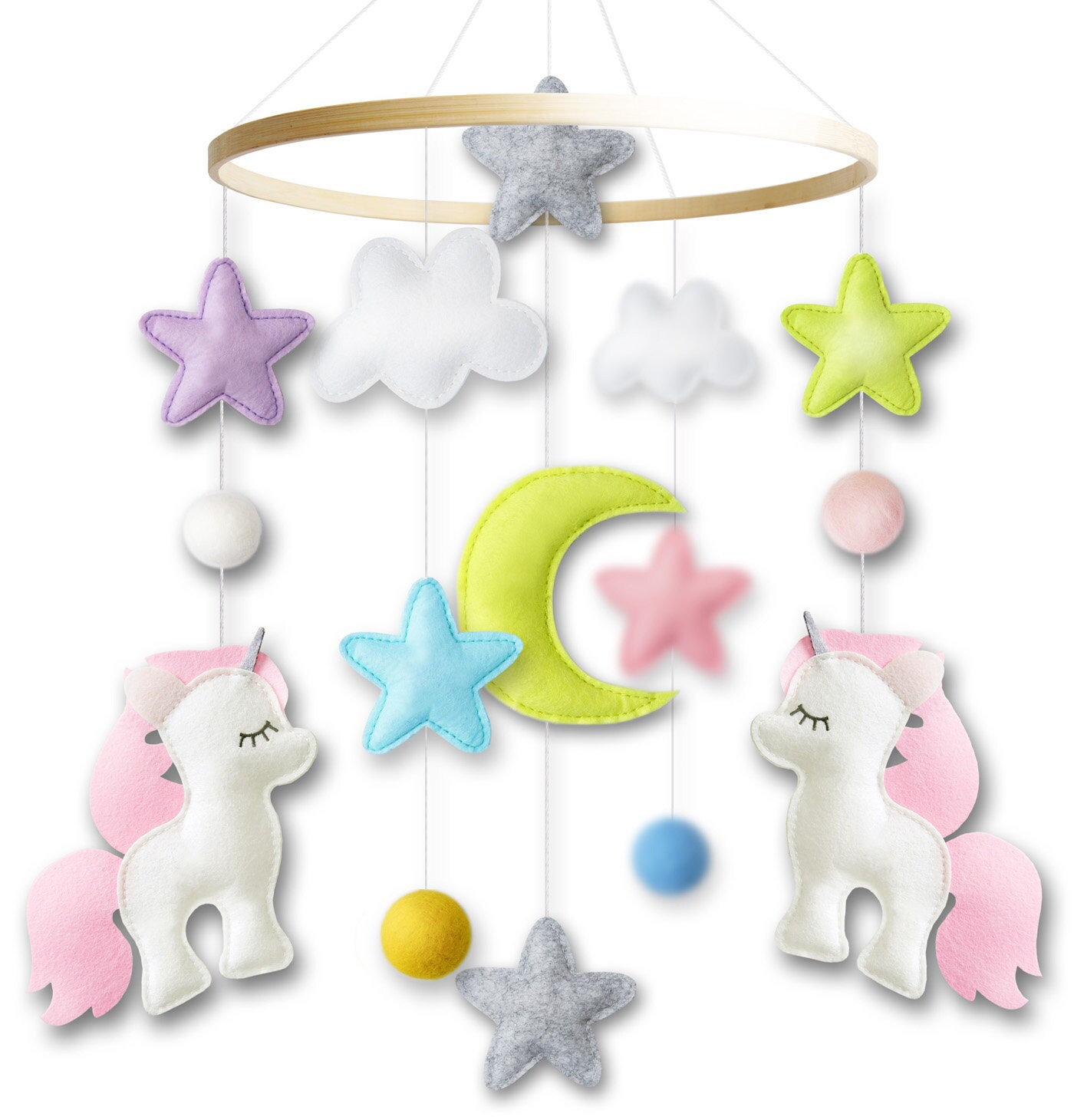 Baby Crib Mobile Unicorn Baby Mobile for Girl Nursery Decor Etsy