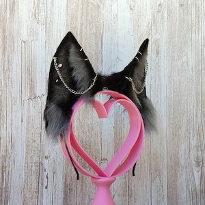 Wolf ears Punk Rock with Tunnels and piercings (Original Design)