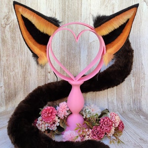 Catra Ears mask tail inspired on She Ra and The princess of the power for cosplay Ears + Tail