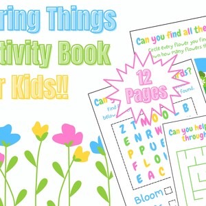 16 Spring Themed Activity Pages for Kids Printable Spring Activities ...