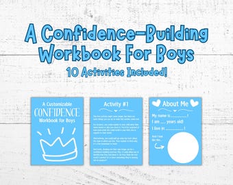 Printable Confidence-Building Workbook For Boys 10 Activities To Build Self-Esteem