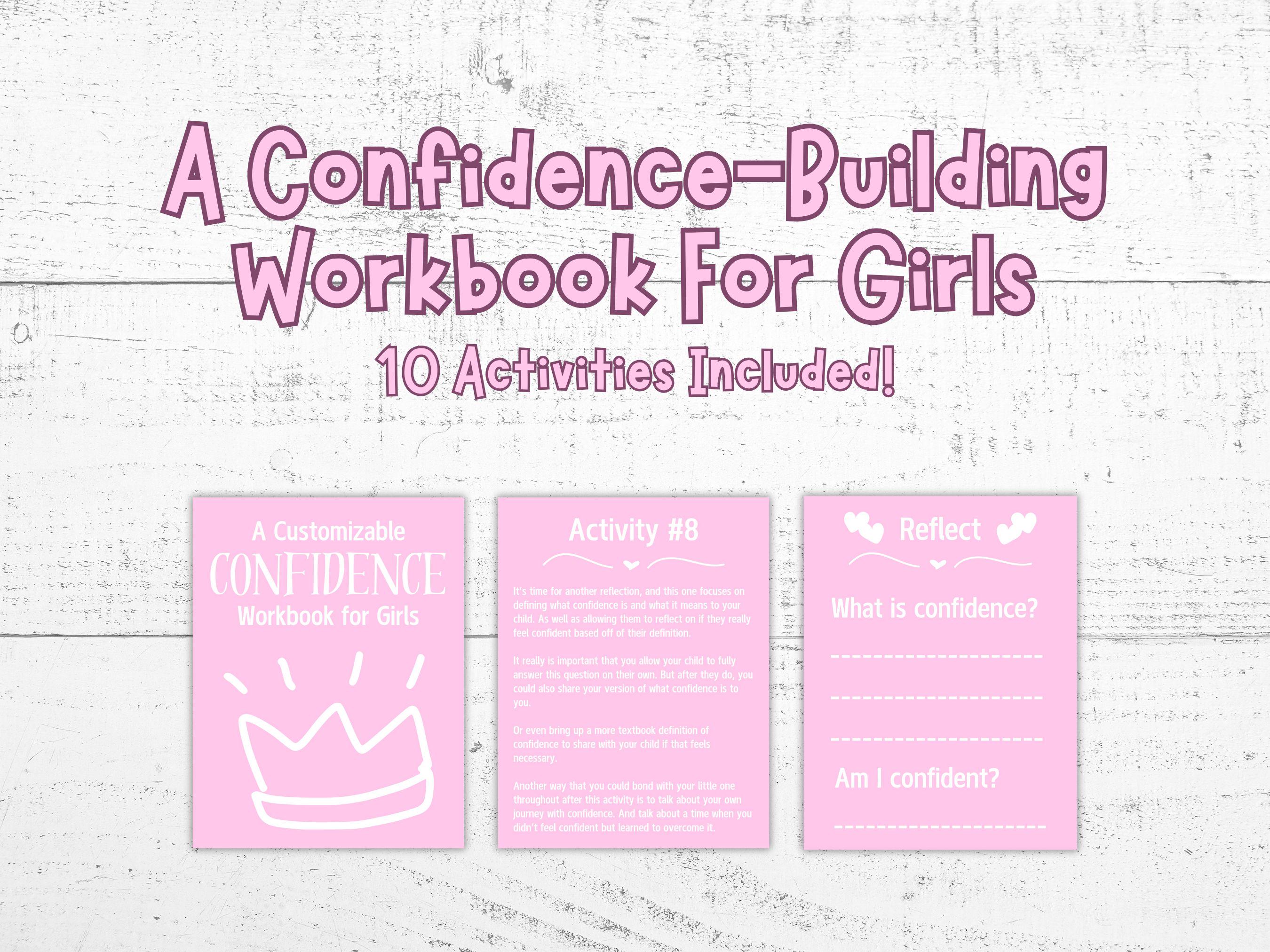 Printable Confidence-Building Workbook For Girls 10 Activities To Build Confidence Self Esteem Building