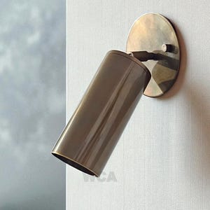 Adjustable Brass Wall Sconce Light | Modern Spotlight Wall Lamp | Antique Brass Wall Light Fixture for Bedroom, Living Room, Reading book