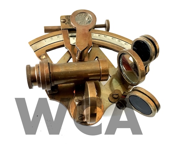 SOLID BRASS MARINE SEXTANT ASTROLABE ANTIQUE MARITIME NAUTICAL SHIP SEXTANT GIFT