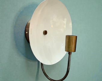 Solid Brass Wall Light Fixture | Modern Vintage Wall Lamp | Minimalist Industrial Sconce