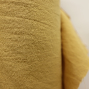 1/2 Yard Bio Washed Cotton 45 Linen 55 Blend - 8 Golden Beige from Olivia Collection 56&quot; Wide