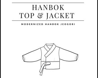 PDF Hanbok Top & Jacket Pattern - Sewing Therapy with a Step-by-Step Sewalong Video