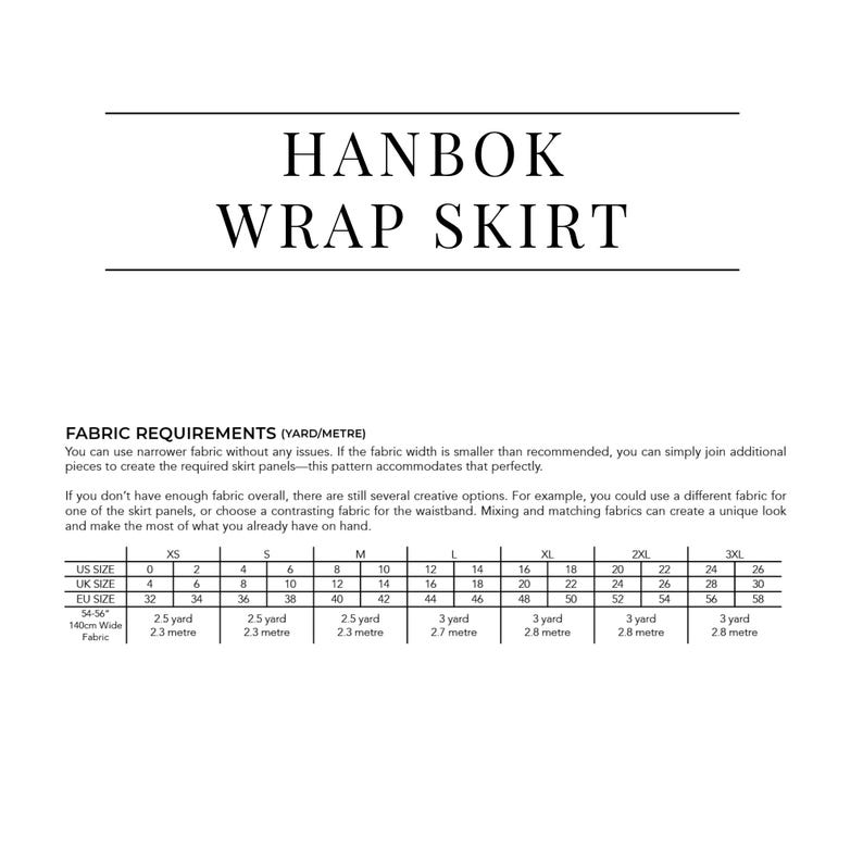 Saia Hanbok Wrap em PDF - Terapia de Costura com um Vídeo Passo a Passo de Costura imagem 3