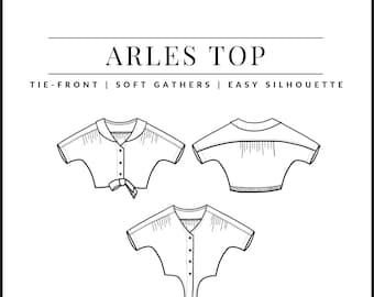 PDF Arles Top Pattern - Sewing Therapy with a Step-by-Step Sewalong Video