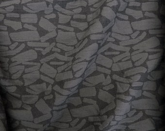 1/2 Yard Terrazzo Linen Blend Jacquard - Iron 50" Wide