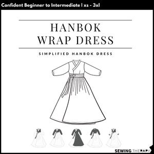 PDF Hanbok Wrap Dress - Sewing Therapy with a Step-by-Step Sewalong Video
