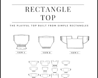 PDF Rectangle Top Pattern - Sewing Therapy with a Step-by-Step Sewalong Video